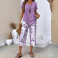 🌸Summer Hot Sale 50% OFF💖⏰Casual Round Neck Layered Tunic Top and Wide Leg Pants Set