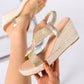 🥿New arrival 60% OFF!🌿Women's Casual Bohemian Woven Wedge Sandals