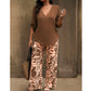 🔥LAST DAY 49% OFF ☀️🛍️Women's V-Neck Blouse & Printed Wide-Leg Pants Set