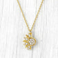 🌙 LIMITED-TIME 50% OFF! 💎 Sun & Moon Pendant Necklace Set – Interlocking, Rhinestone & Two-Tone ✨