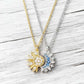 🌙 LIMITED-TIME 50% OFF! 💎 Sun & Moon Pendant Necklace Set – Interlocking, Rhinestone & Two-Tone ✨