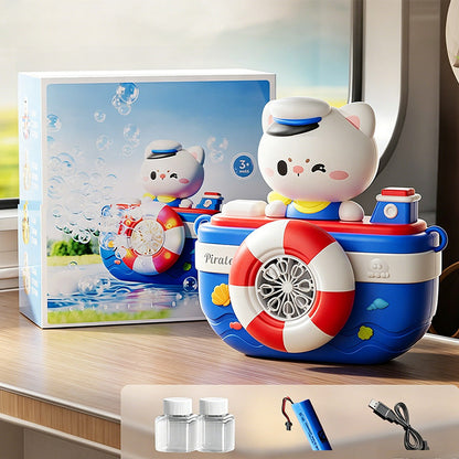 🏖️Summer Cool Deal: 49% OFF!!👍🎉Sailor Animal Boat Bubble Machine