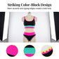 ☀️2026 HOT SALE 49% OFF💃🌸Women's Colorblock High Waisted 3-Piece Bikini Sets