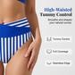 ☀️2026 HOT SALE 49% OFF💃🌸Two-Piece Color Block & Stripe Bikini Swimsuit
