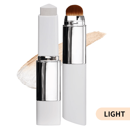 🔥LAST DAY SALE BUY 1 GET 1 FREE!!🏆 🎉Cover Cream Stick V w/ Detachable Brush - Korean Skin Care Color-Changing Foundation Stick with Collagen Capsules (0.45 oz)