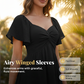 🌊SUMMER HOT SALE 50% OFF 💖⏰Puff Sleeve Backless Bow Tie Dress
