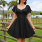 🌊SUMMER HOT SALE 50% OFF 💖⏰Puff Sleeve Backless Bow Tie Dress