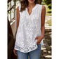 🌊SUMMER HOT SALE 50% OFF 💖Women’s Chic Floral Lace Sleeveless Shirt