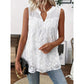 🌊SUMMER HOT SALE 50% OFF 💖Women’s Chic Floral Lace Sleeveless Shirt