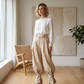 💗LAST DAY SALE 60% OFF⚡Women's Pleated Lantern Pants with Ruffled Cuffs