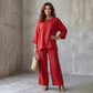 ⏳LAST DAY SALE ONLY ￡17.99!!💕✨ Women’s Linen-Blend 2-Piece Set – Effortless Autumn Style & Everyday Comfort