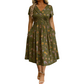 ⏳LAST DAY SALE ONLY￡17.99!!🌿Women's V-Neck Floral Print Dress with Twist Waist