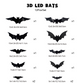 🎃Halloween ✨️Surprise 50% Off！🦇Best Atmosphere‑Boosting Decor！🎃Bats Descend On Your Home！🦇✨3D Bat LED Wall Light Decor