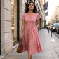 🏝️LAST DAY SALE 50% OFF💃Women's Elegant V-Neck Floral Print Dress