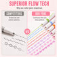 🔥Surprise Price: Only £7.99!!!🌈6PCS Curve Highlighter Pen Set with Pattern Roller Tips