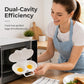 ⏰Last Day Special Price ￡6.99!!⏰🔥Microwave Egg Poacher – Dual-Cavity Steamer, Rapid Heating, Non-Stick PP – Ideal for Home, Office & Travel! 🔥
