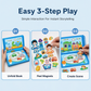 🏆Last Day Promotion：ONLY ￡6.99!!🎁📱Kids Magnetic Quiet Book Folding Puzzle Scene Early Educational Toy for Boys Girls