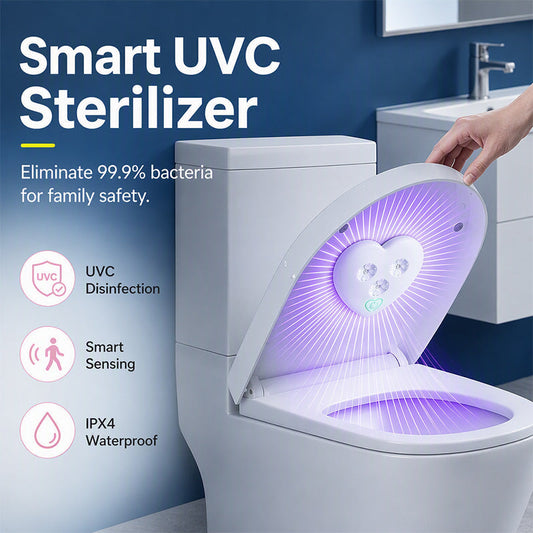 📢📢50% OFF !! ⏰Smart UVC Toilet Sterilizer Light