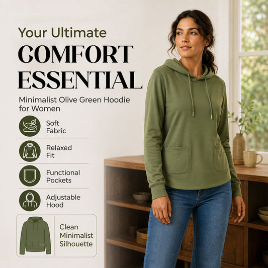 🔥LAST DAY SALE ONLY ￡14.99!!👚Women's Casual Hoodie with Drawstring & Pockets