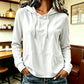 🔥LAST DAY SALE ONLY ￡14.99!!👚Women's Casual Hoodie with Drawstring & Pockets