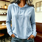 🔥LAST DAY SALE ONLY ￡14.99!!👚Women's Casual Hoodie with Drawstring & Pockets