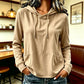 🔥LAST DAY SALE ONLY ￡14.99!!👚Women's Casual Hoodie with Drawstring & Pockets