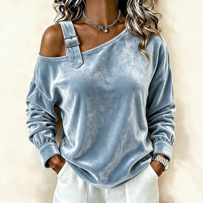 ⏳LIMITED OFFER 50% OFF🌞Women's Off Shoulder Loose Pullover Top