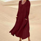 ⏳LAST DAY SALE ONLY￡11.99!!🦓🌿Women's Solid Color Long Sleeve Dress