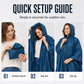 💐50% OFF🌧️🧥Unisex Waterproof Lightweight Hooded Rain Poncho
