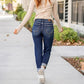 ⏳Time-Limited Special Price - save 59%⏰Women's Tummy Control Distressed Cuffed Boyfriend Jeans