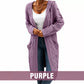 🎉 Hot Sale 50% OFF💞🔥Women's Long Hooded Knit Cardigan with Pockets