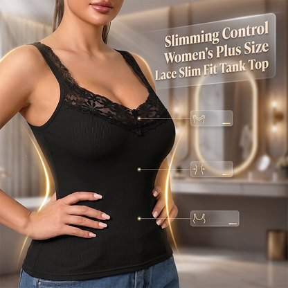 🔥Last Day Special Price ￡8.99!!💐Delicate Lace Trim Slim‑Fit Camisole