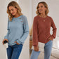 🏆 Last Day Special Price £10.99 ! 🔥Women's Casual Ribbed Knit Long Sleeve Top