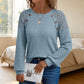 🏆 Last Day Special Price £10.99 ! 🔥Women's Casual Ribbed Knit Long Sleeve Top