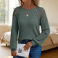 🏆 Last Day Special Price £10.99 ! 🔥Women's Casual Ribbed Knit Long Sleeve Top