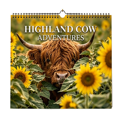 🐮LAST DAY SALE 60% OFF⚡50K+ SOLD🐂2027 Highland Cow Wall Calendar